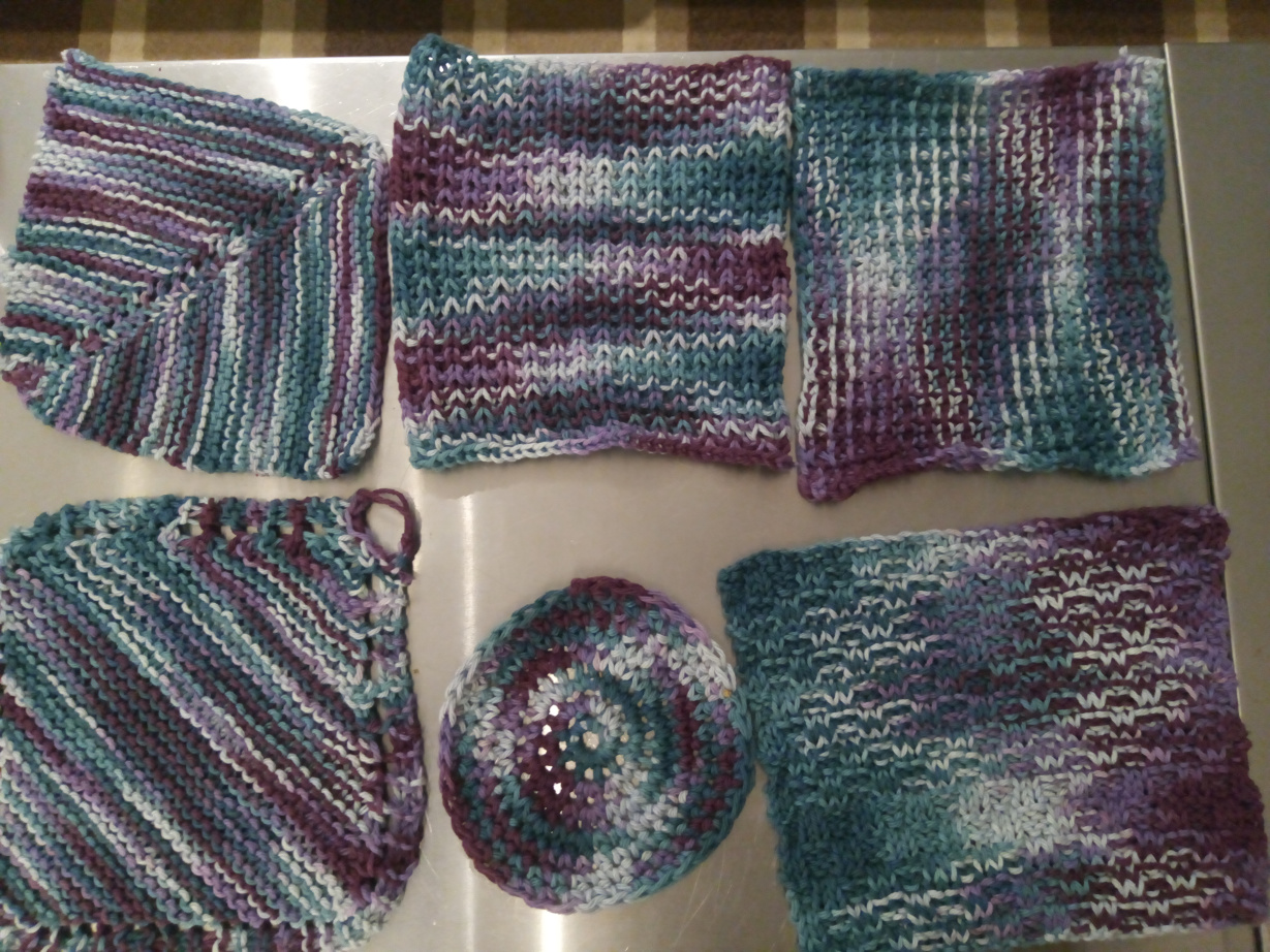 Dishcloths from one
                yarn.