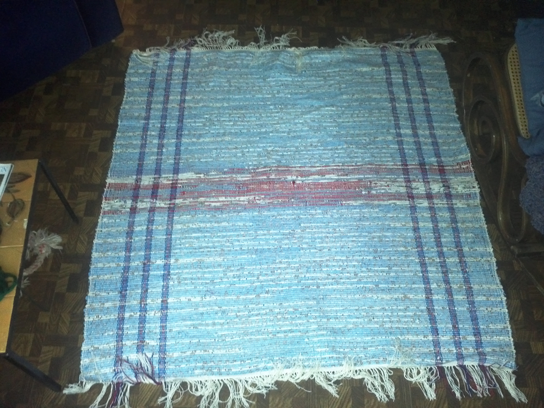 Woven rug
done on 100 inch loom, September 2010
